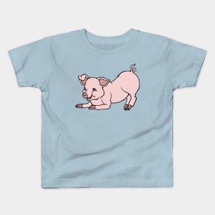 Cute Baby Pink Pig Kids T-Shirt